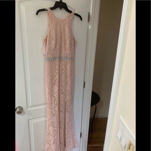 bridesmaid dress size 7, blush pink